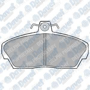 DELPHI LP911 Fren Balatasi On 0986tb2190 Civic 2001 - 2006 - Euro Civic 1996 - 1999 - Rover 1996 - 2000 - Tata Telcoline
